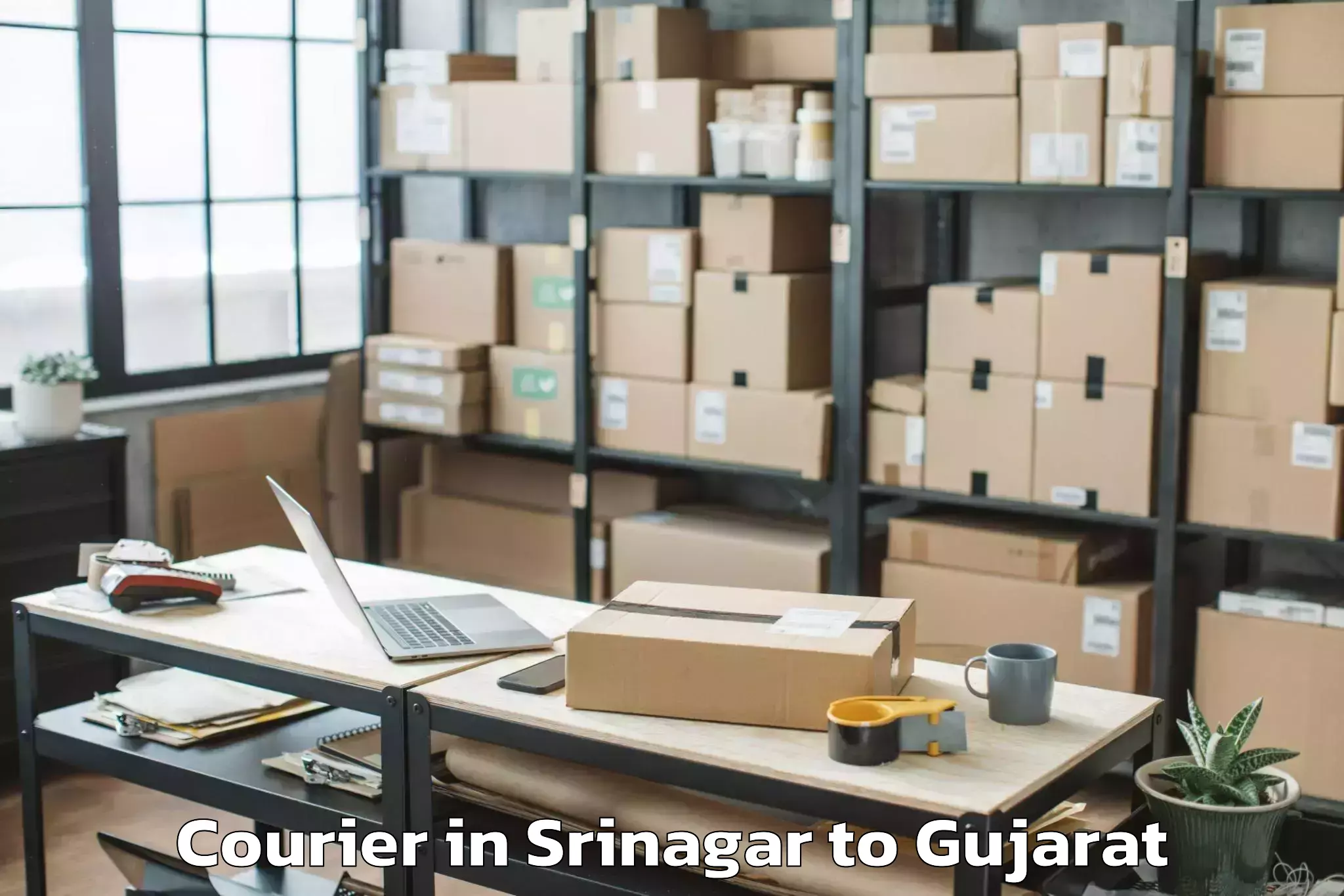 Reliable Srinagar to Lavad Courier